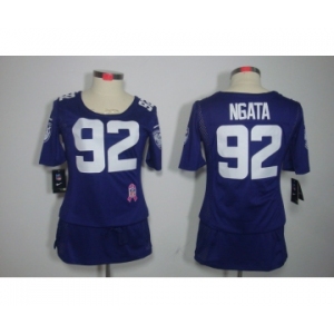 nike women nfl jerseys baltimore ravens #92 ngata purple[breast cancer awareness]