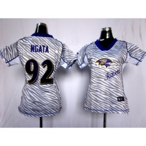 nike women nfl jerseys baltimore ravens #92 ngata[fem fan zebra]