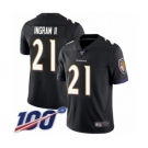 Youth Baltimore Ravens #21 Mark Ingram II Black Alternate Vapor Untouchable Limited Player 100th Season Football Jersey