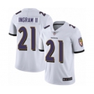 Youth Baltimore Ravens #21 Mark Ingram II White Vapor Untouchable Limited Player Football Jersey