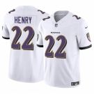 Youth Baltimore Ravens #22 Derrick Henry 2023 F.U.S.E. White Vapor Limited Football Stitched Jersey