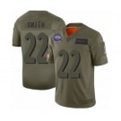 Youth Baltimore Ravens #22 Jimmy Smith Limited Camo 2019 Salute to Service Football Jersey