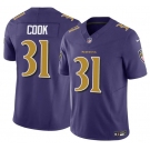 Youth Baltimore Ravens #31 Dalvin Cook Purple 2024 F.U.S.E. Color Rush Stitched Jersey