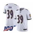 Youth Baltimore Ravens #39 Tyler Ervin White Vapor Untouchable Limited Player 100th Season Football Jersey