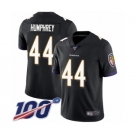 Youth Baltimore Ravens #44 Marlon Humphrey Black Alternate Vapor Untouchable Limited Player 100th Season Football Jersey