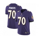 Youth Baltimore Ravens #70 Ben Powers Purple Team Color Vapor Untouchable Limited Player Football Jersey