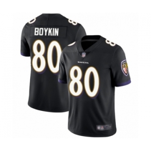 Youth Baltimore Ravens #80 Miles Boykin Black Alternate Vapor Untouchable Limited Player Football Jersey