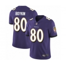 Youth Baltimore Ravens #80 Miles Boykin Purple Team Color Vapor Untouchable Limited Player Football Jersey
