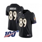 Youth Baltimore Ravens #89 Mark Andrews Black Alternate Vapor Untouchable Limited Player 100th Season Football Jersey