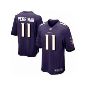 Youth Nike Baltimore Ravens #11 Breshad Perriman Game Purple Team Color NFL Jersey