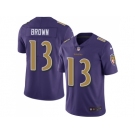 Youth Nike Baltimore Ravens #13 John Brown Purple Stitched NFL Limited Rush Jersey