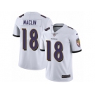 Youth Nike Baltimore Ravens #18 Jeremy Maclin White Vapor Untouchable Limited Player NFL Jersey