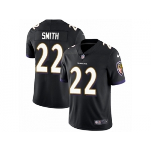 Youth Nike Baltimore Ravens #22 Jimmy Smith Vapor Untouchable Limited Black Alternate NFL Jersey
