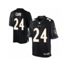 Youth Nike Baltimore Ravens #24 Brandon Carr Limited Black Alternate NFL Jersey