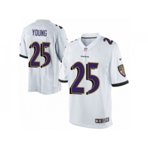 Youth Nike Baltimore Ravens #25Tavon Young Limited White NFL Jersey