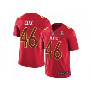 Youth Nike Baltimore Ravens #46 Morgan Cox Limited Red 2017 Pro Bowl NFL Jersey