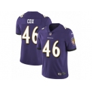 Youth Nike Baltimore Ravens #46 Morgan Cox Vapor Untouchable Limited Purple Team Color NFL Jersey