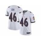Youth Nike Baltimore Ravens #46 Morgan Cox Vapor Untouchable Limited White NFL Jersey