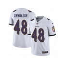 Youth Nike Baltimore Ravens #48 Patrick Onwuasor White Vapor Untouchable Limited Player NFL Jersey