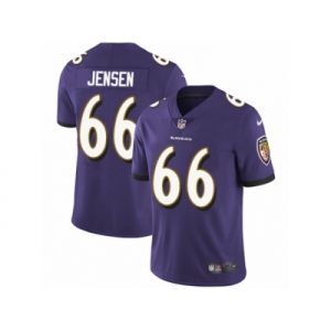 Youth Nike Baltimore Ravens #66 Ryan Jensen Purple Team Color Vapor Untouchable Limited Player NFL Jersey