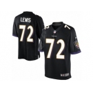 Youth Nike Baltimore Ravens #72 Alex Lewis Limited Black Alternate NFL Jersey