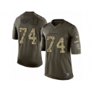 Youth Nike Baltimore Ravens #74 James Hurst Limited Green Salute to Service NFL Jersey
