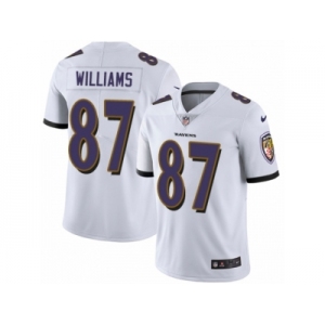 Youth Nike Baltimore Ravens #87 Maxx Williams Vapor Untouchable Limited White NFL Jersey