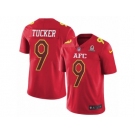 Youth Nike Baltimore Ravens #9 Justin Tucker Limited Red 2017 Pro Bowl NFL Jersey