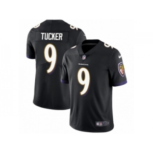 Youth Nike Baltimore Ravens #9 Justin Tucker Vapor Untouchable Limited Black Alternate NFL Jersey