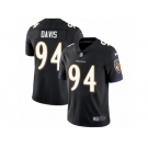 Youth Nike Baltimore Ravens #94 Carl Davis Vapor Untouchable Limited Black Alternate NFL Jersey