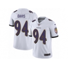 Youth Nike Baltimore Ravens #94 Carl Davis Vapor Untouchable Limited White NFL Jersey