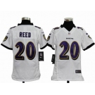 nike youth nfl jerseys baltimore ravens #20 reed white[nike]