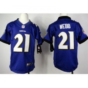 nike youth nfl jerseys baltimore ravens #21 lardarius webb purple[nike]