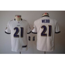 nike youth nfl jerseys baltimore ravens #21 webb white[nike limited]