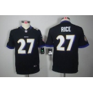 nike youth nfl jerseys baltimore ravens #27 ray rice black[nike limited]