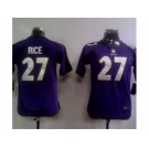 nike youth nfl jerseys baltimore ravens #27 ray rice purple[nike]