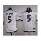 nike youth nfl jerseys baltimore ravens #5 flacco white[nike]