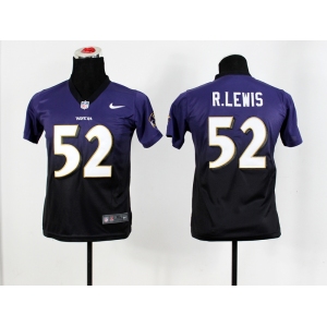 nike youth nfl jerseys baltimore ravens #52 R.lewis purple[nike drift fashion][second version]