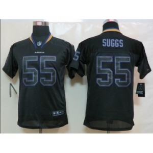 nike youth nfl jerseys baltimore ravens #55 suggs black[nike lights out]