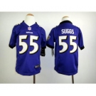 nike youth nfl jerseys baltimore ravens #55 suggs purple[nike]