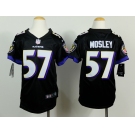 nike youth nfl jerseys baltimore ravens #57 mosley black[nike]