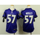 nike youth nfl jerseys baltimore ravens #57 mosley purple[nike]