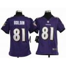 nike youth nfl jerseys baltimore ravens #81 anquan boldin purple[nike]