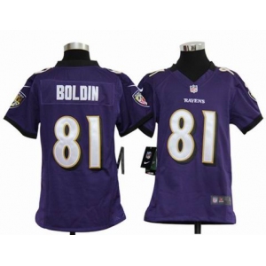 nike youth nfl jerseys baltimore ravens #81 anquan boldin purple[nike]