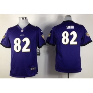 nike youth nfl jerseys baltimore ravens #82 smith purple[nike]