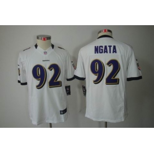 nike youth nfl jerseys baltimore ravens #92 ngata white[nike limited]