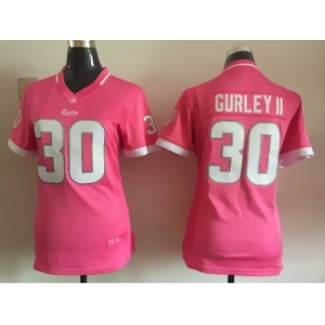 2015 Women Nike St. Louis Rams #30 Todd Gurley pink jerseys