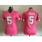 2015 Women Nike St. Louis Rams #5 Nick Foles pink jersey