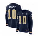 Women Nike Los Angeles Rams #10 Pharoh Cooper Limited Navy Blue Therma Long Sleeve NFL Jersey