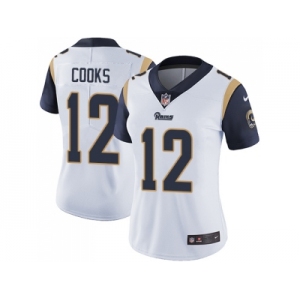 Women Nike Los Angeles Rams #12 Brandin Cooks White Stitched NFL Vapor Untouchable Limited Jersey